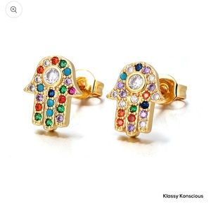 Hamsa Earrings “Moving”